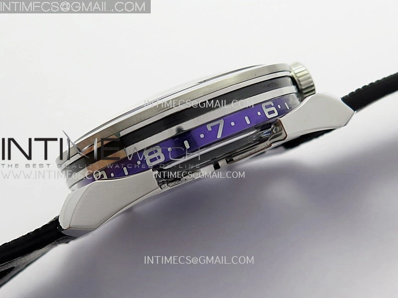 MB&F M.A.D.1.Purple SS K1F 1:1 Best Edition on Black Leather Strap Miyota 821A